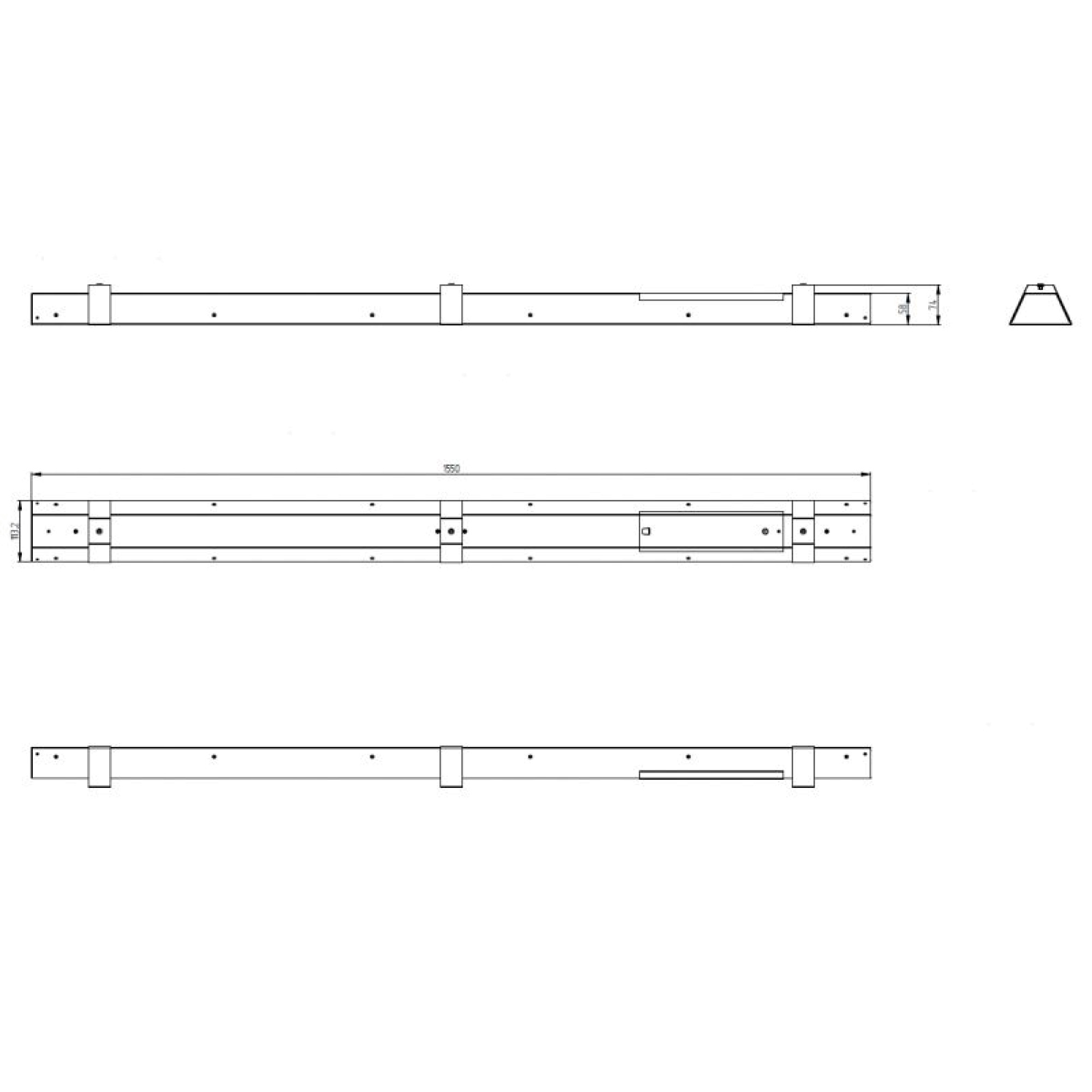 Светильник светодиодный FLL 02-40-850-C90 (40 Вт, 4733 Лм, 1,5 m, 2,7 кг) Ферекс
