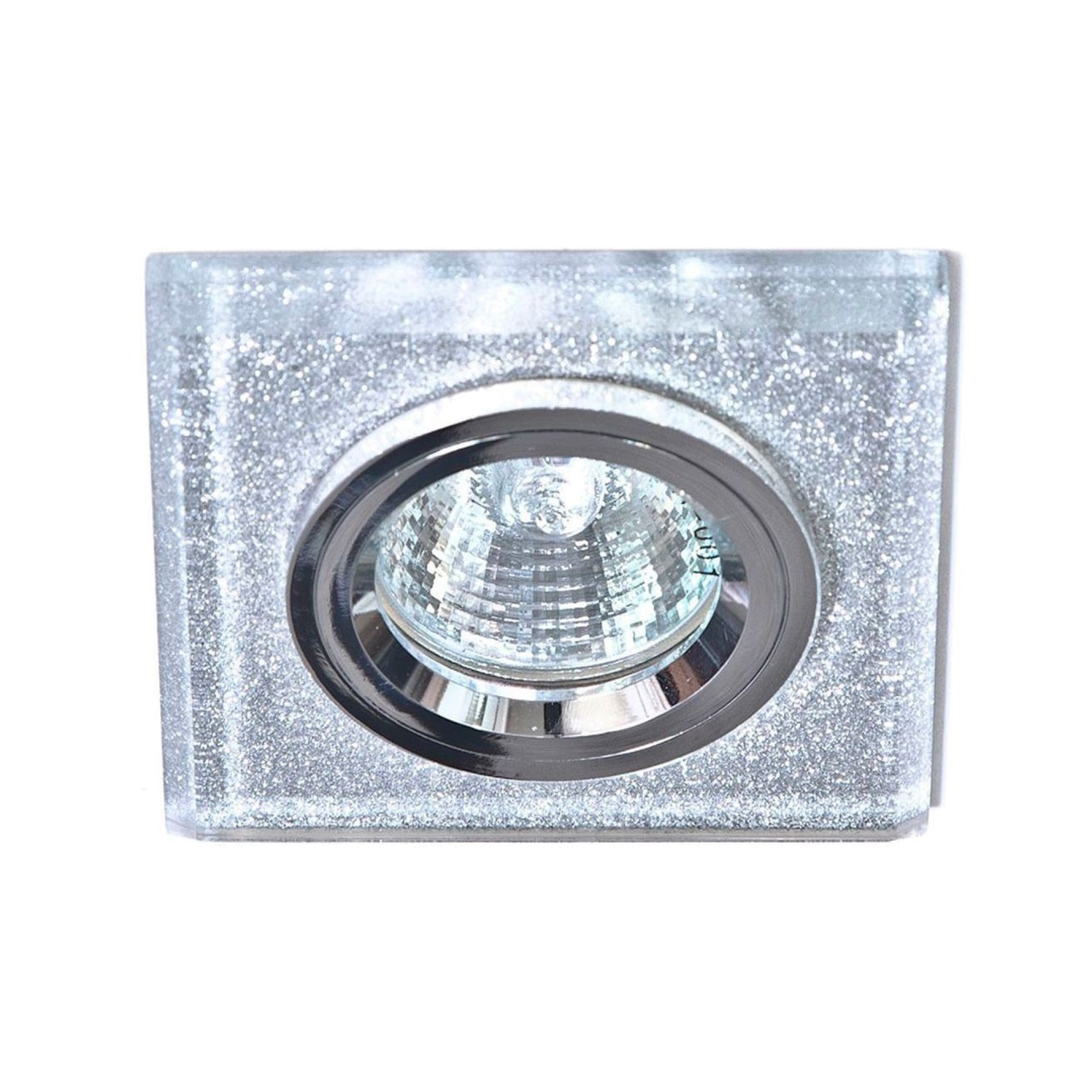 Светильник встраиваемый квадрат MR16 серебро, серебро, 8170-2 Feron