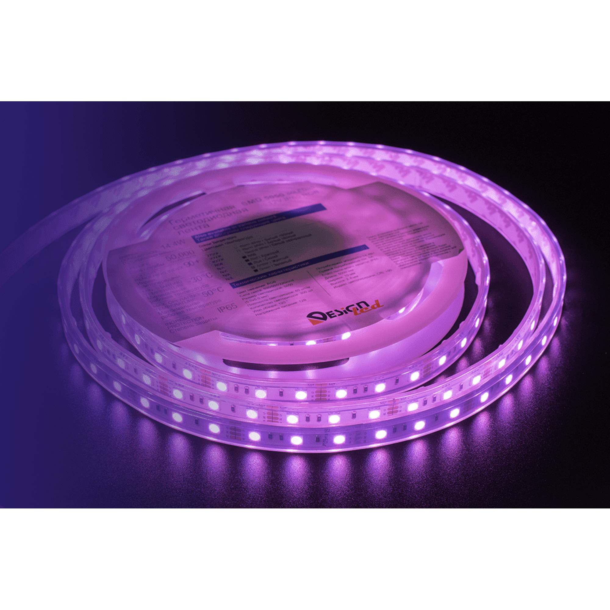 Лента светодиодная LUX5050 60LED/м 14,4Вт/м 12В IP65 Цвет:RGB (K) (1метр) SWG