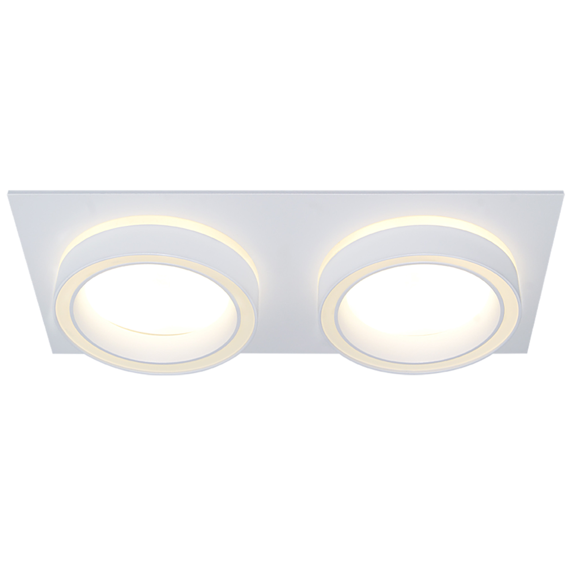 Светильник встраиваемый GX53 с акрилом прямоугольник 010217 Белый SignImpress