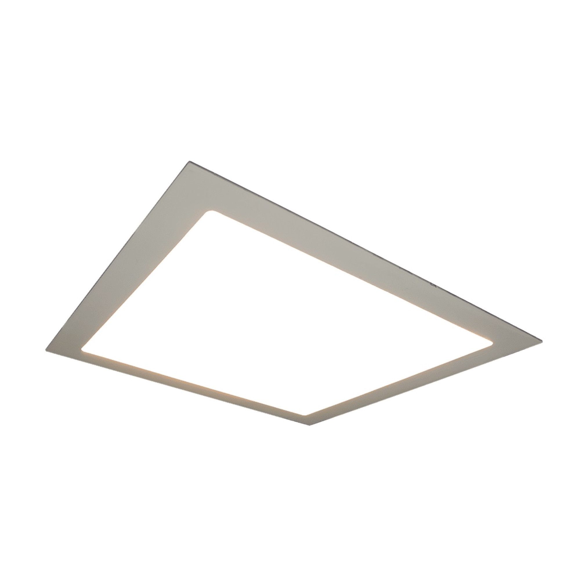 Светильник встраиваемый квадрат PL, Белый, Пластик + алюминий, Нейт. 6W SWG