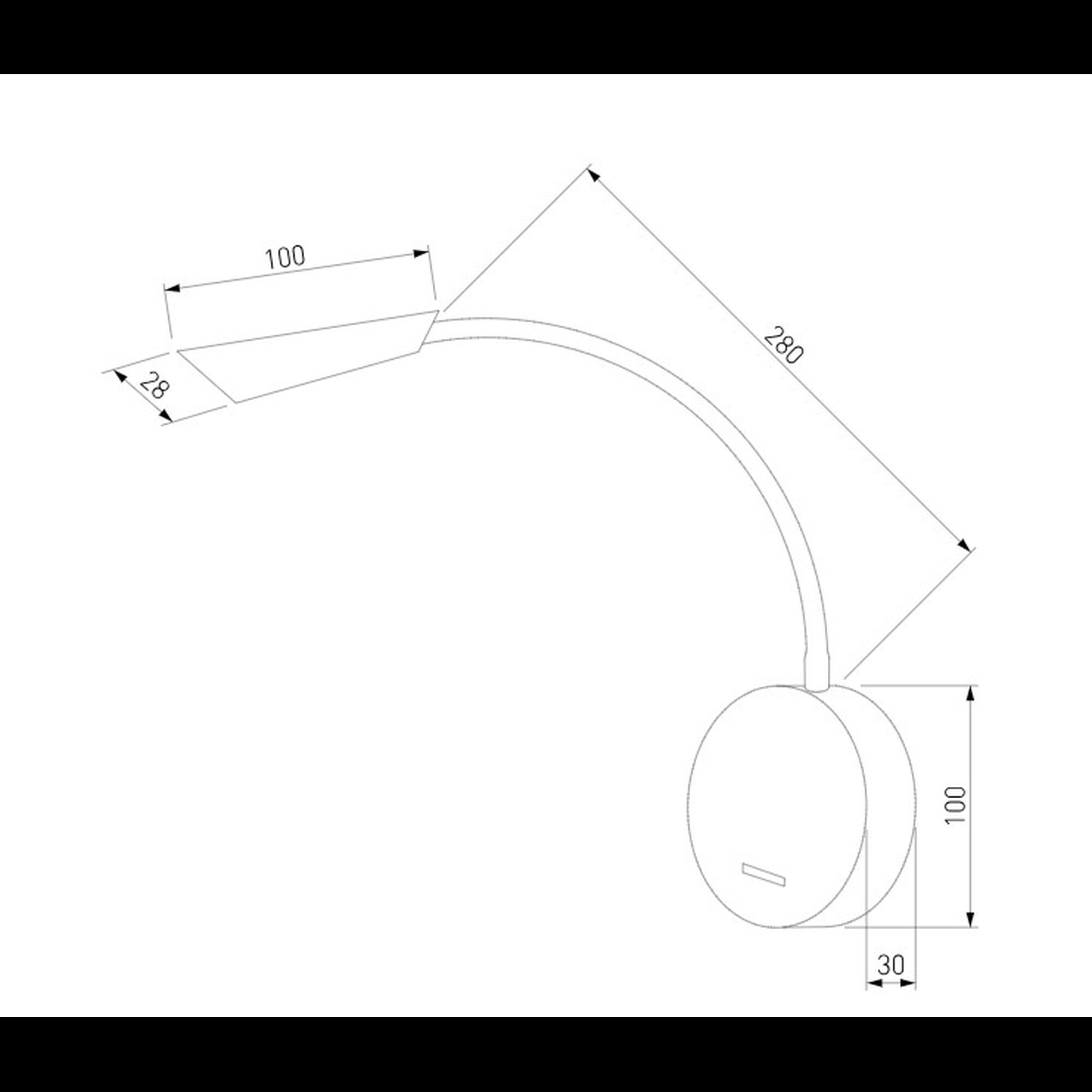 Stem 40120/LED Светильник настенный светодиодный черный