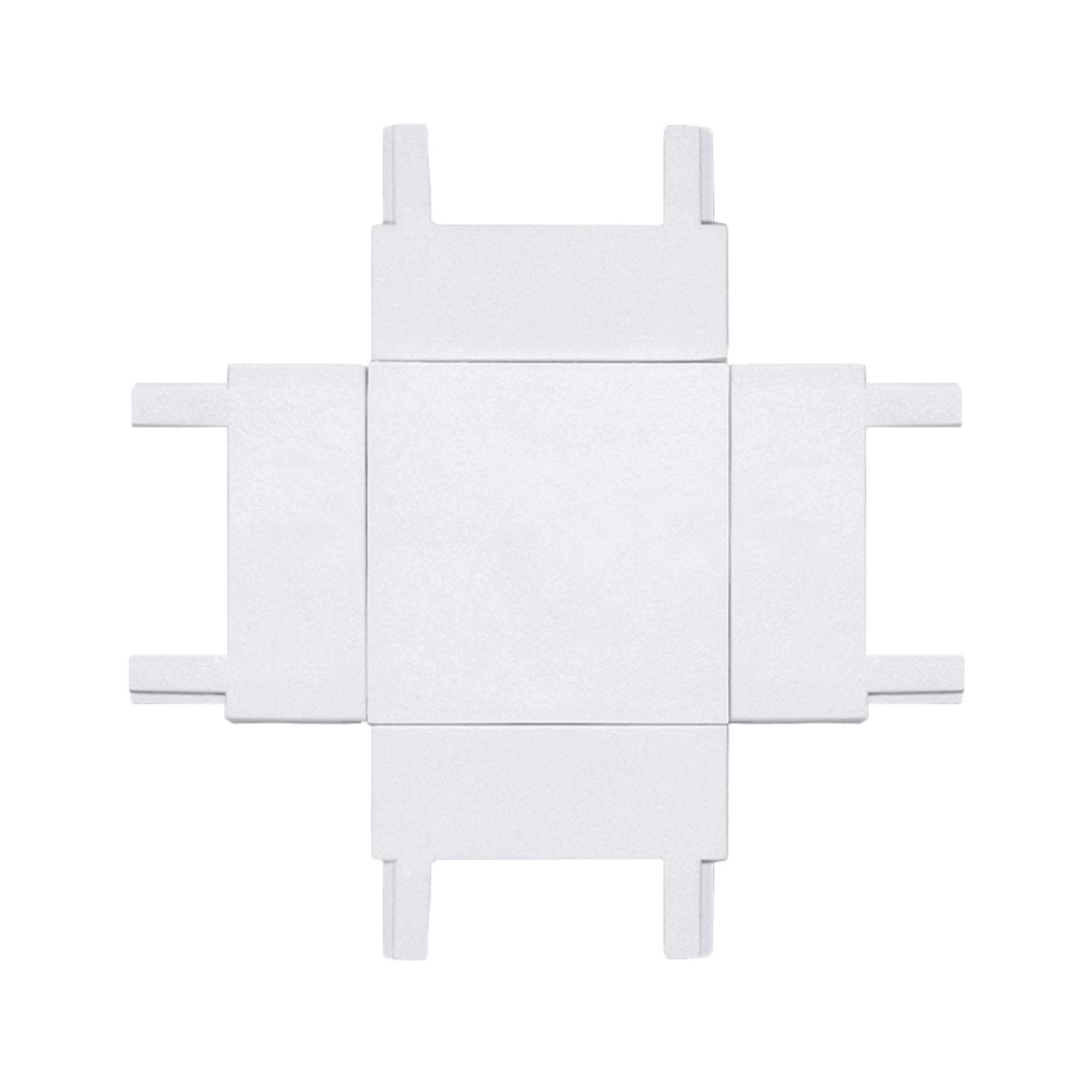 Коннектор X образный к шинопроводу однофазному магнитному Thin Белый SignImpress