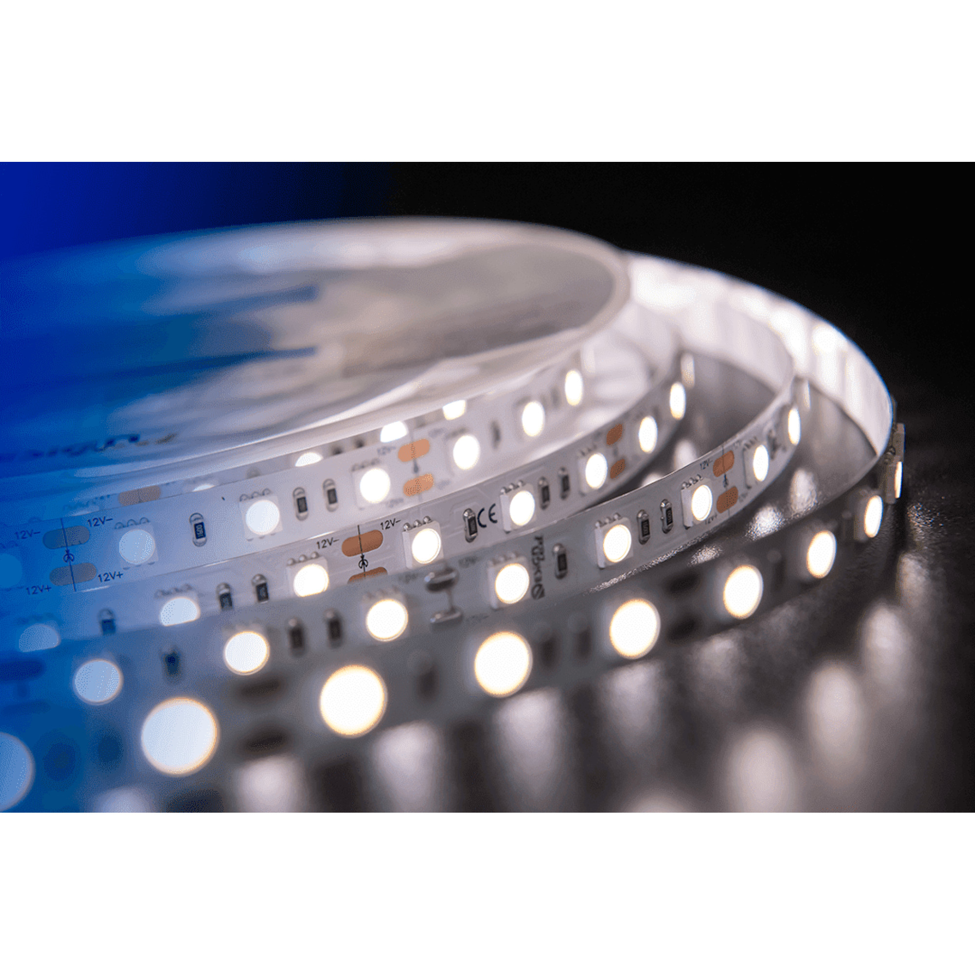 Лента светодиодная LUX5050 60LED/м 14,4Вт/м 12В IP33 Цвет:Нейтральный белый (4000K) (1метр) SWG