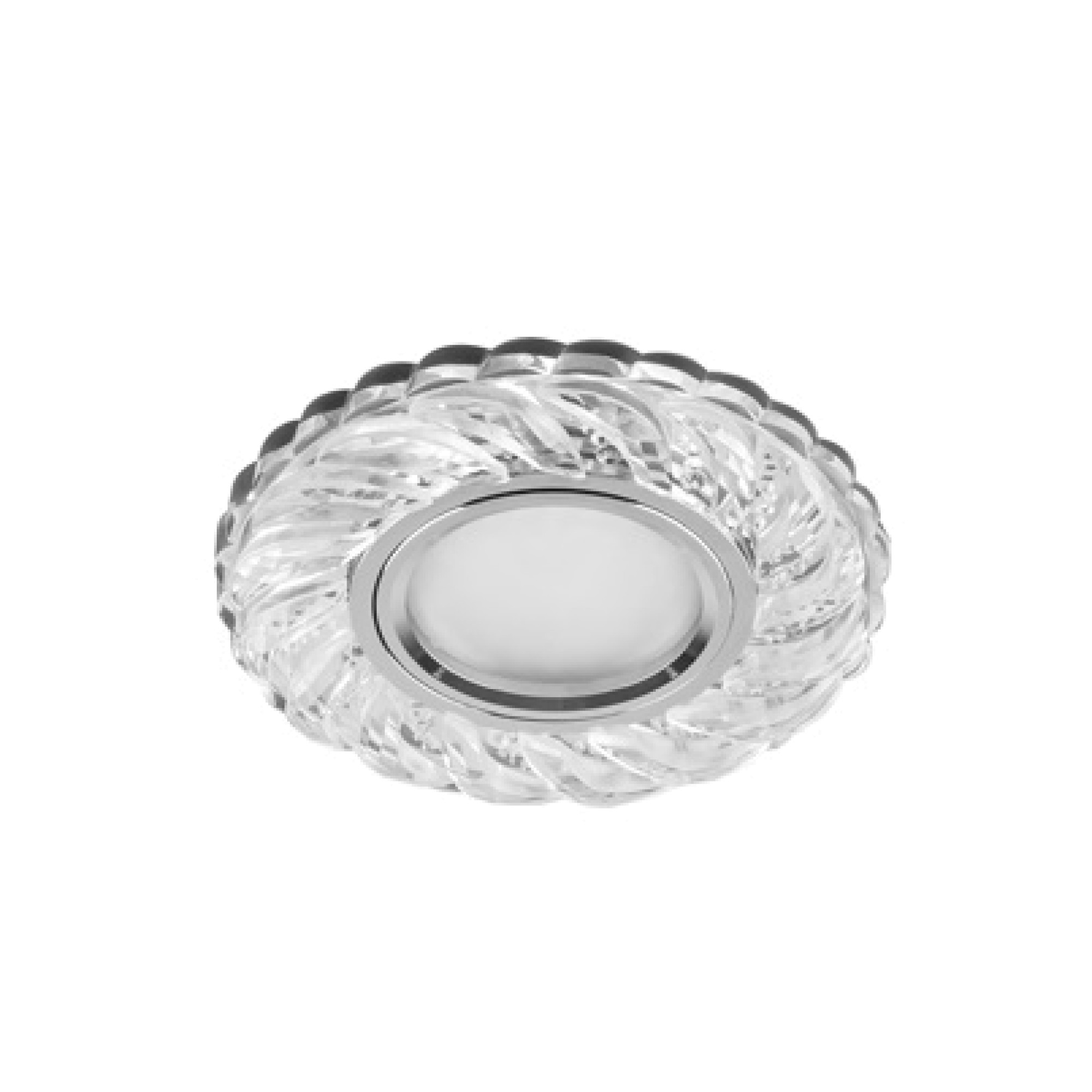 Светильник встраиваемый с подсветкой CD934 15LED 4000K MR16 прозрачный, хром Feron