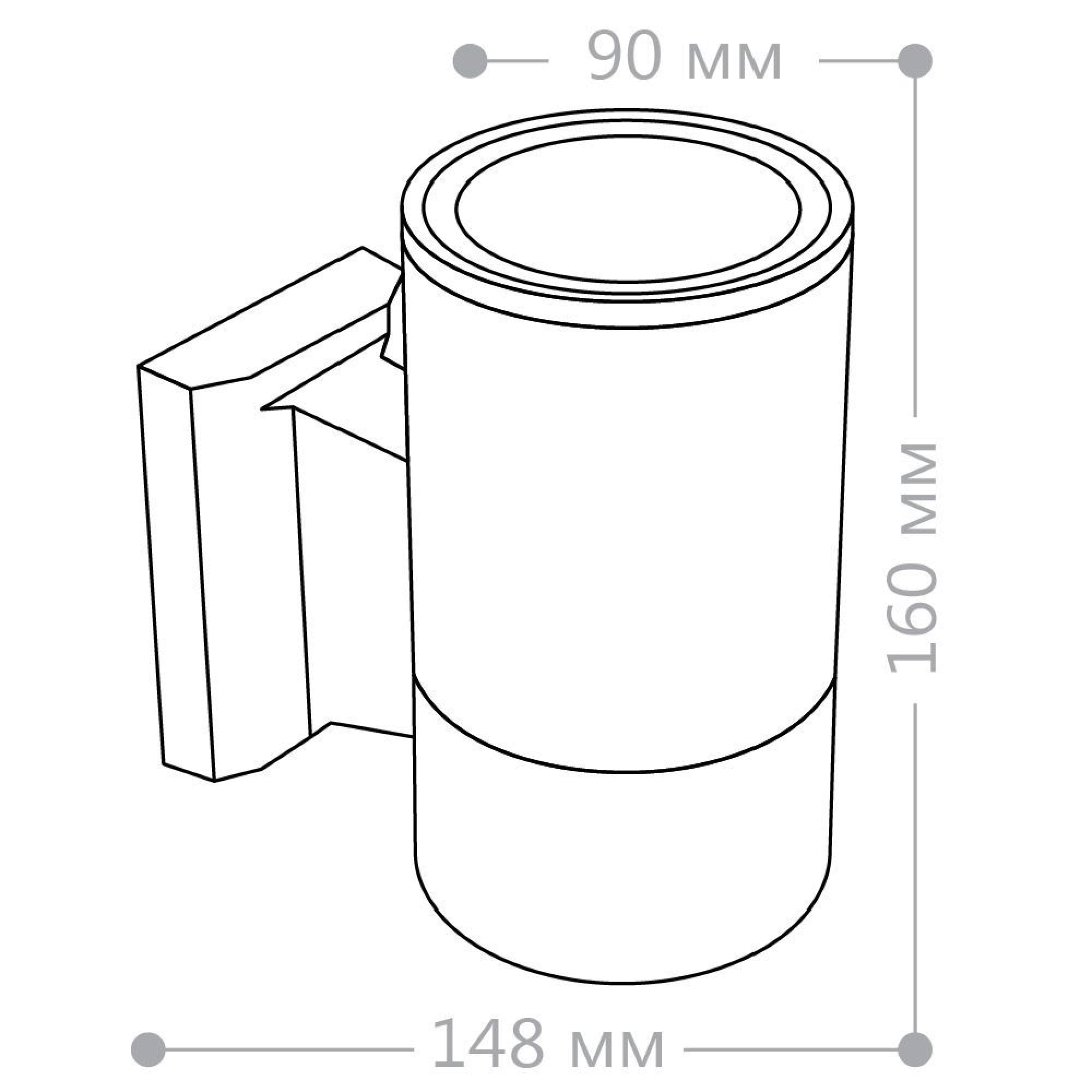 Светильник садово-парковый, 230V E27, DH0701, серый Feron