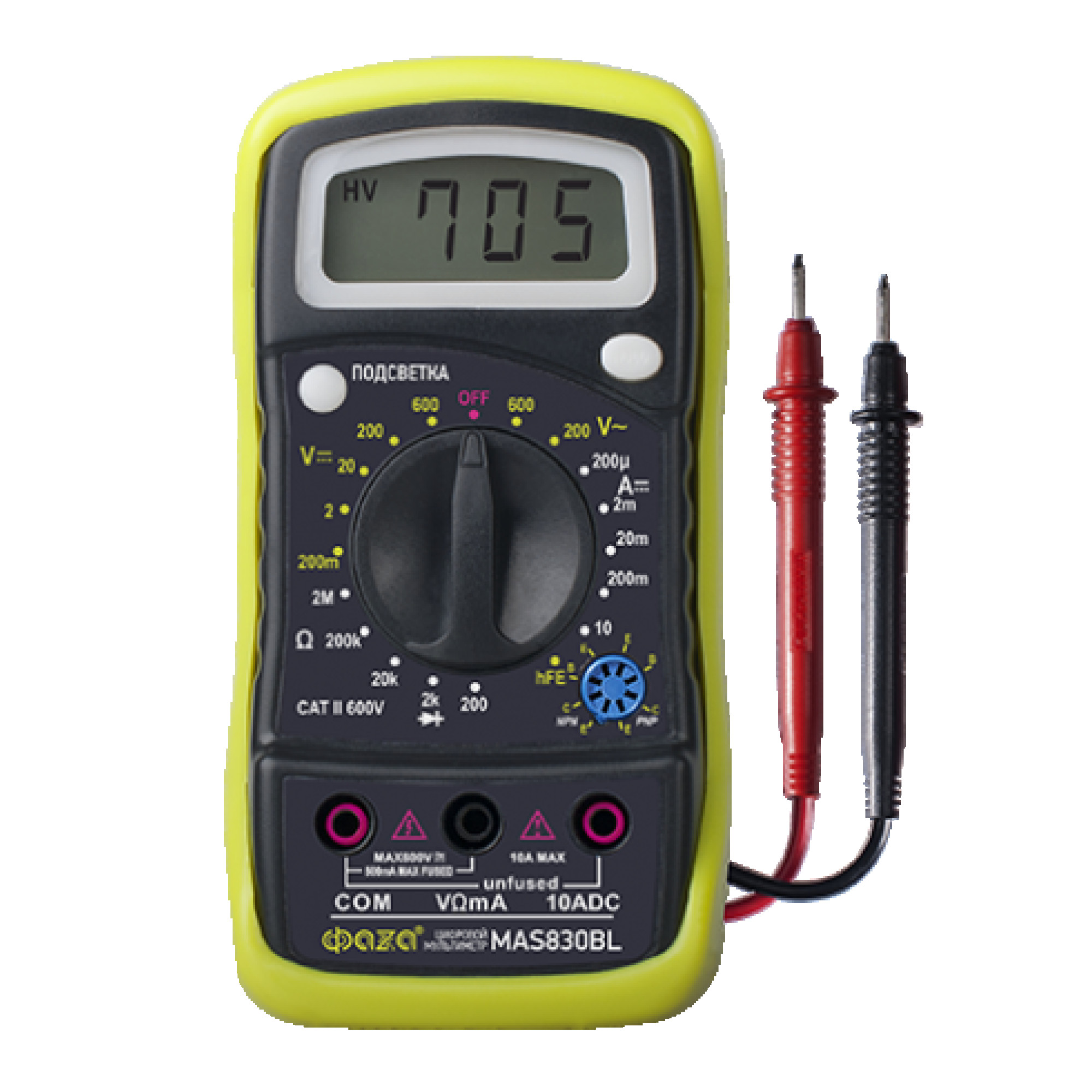 Мультиметр ФАZА цифровой MAS838L