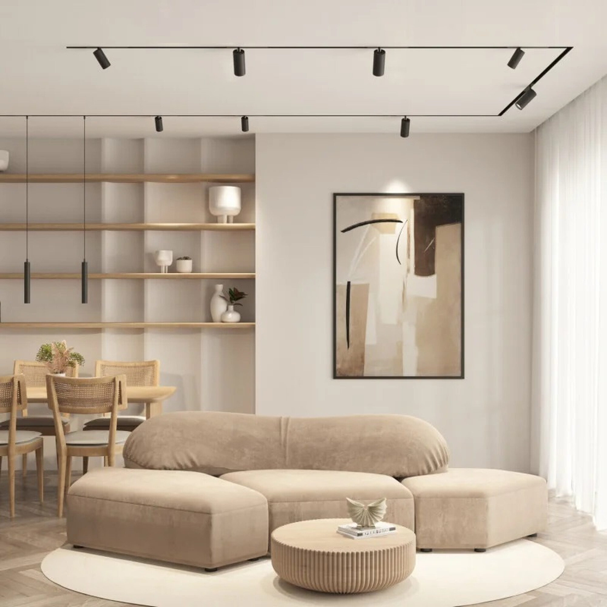 Трековый акцентный светильник SIMPLE SPOT DK8210-BK Denkirs