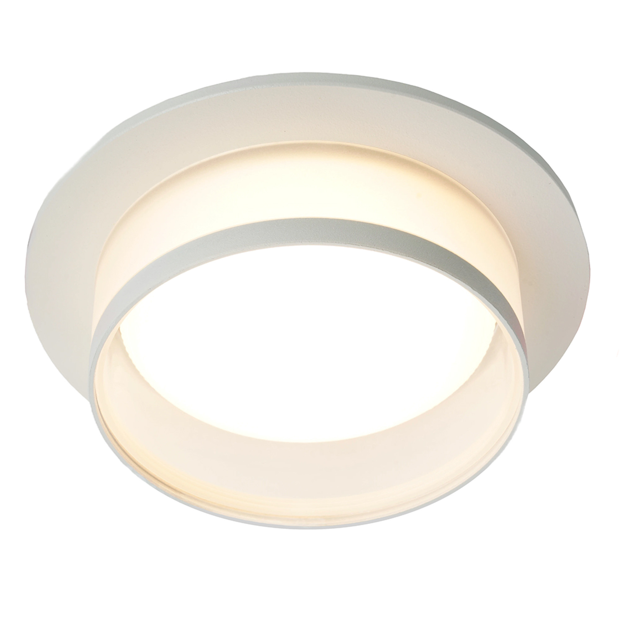 Светильник встраиваемый DL500 потолочный GX53 белый круг Feron