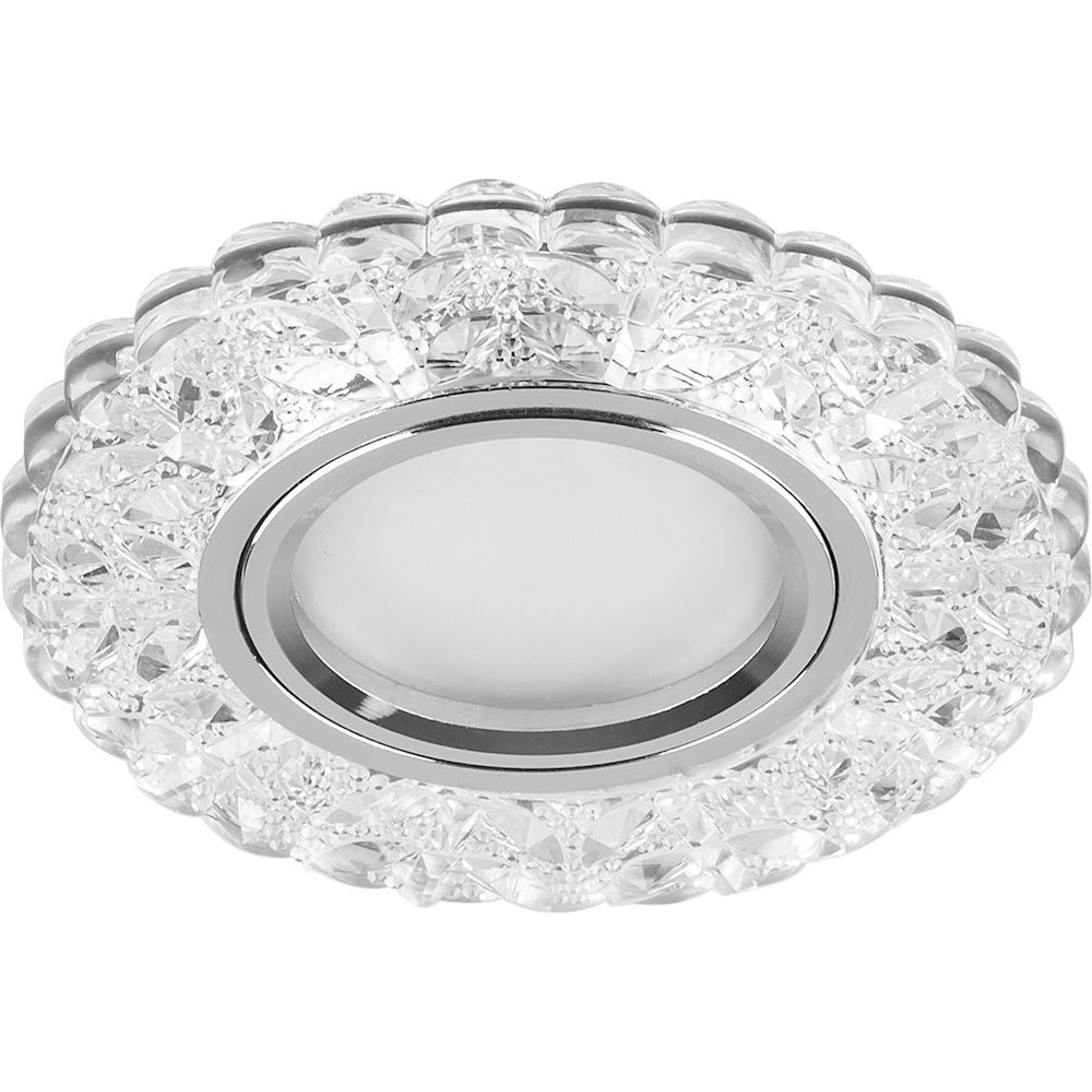 Светильник встраиваемый с подсветкой 15LED*2835 SMD 4000K, MR16 50W G5.3, прозрачный CD939 Feron