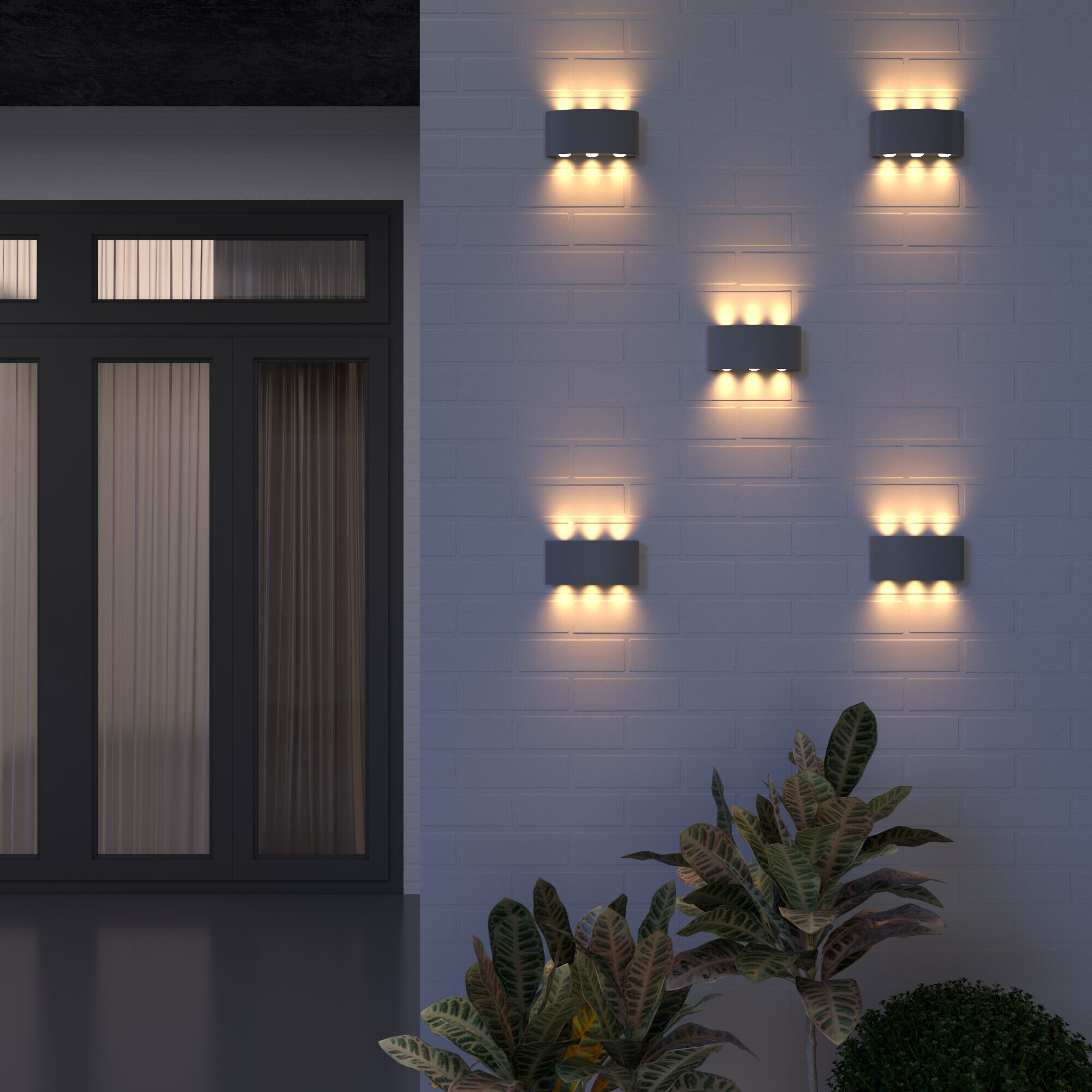 Светильник настенный декоративный 1551 TECHNO LED TWINKY TRIO серый Elektrostandard