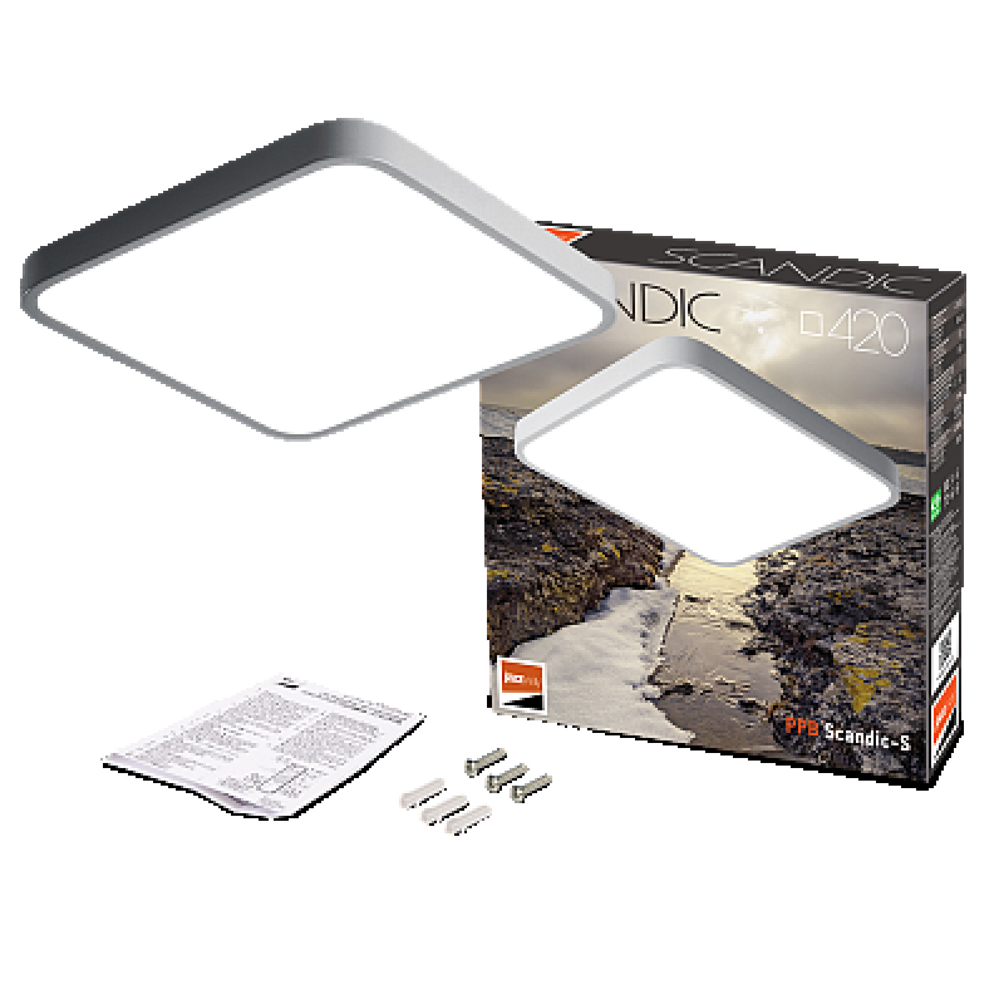 Светильник светодиодный потолочный PPB Scandic-S 54w 4000K GR IP20 Jazzway