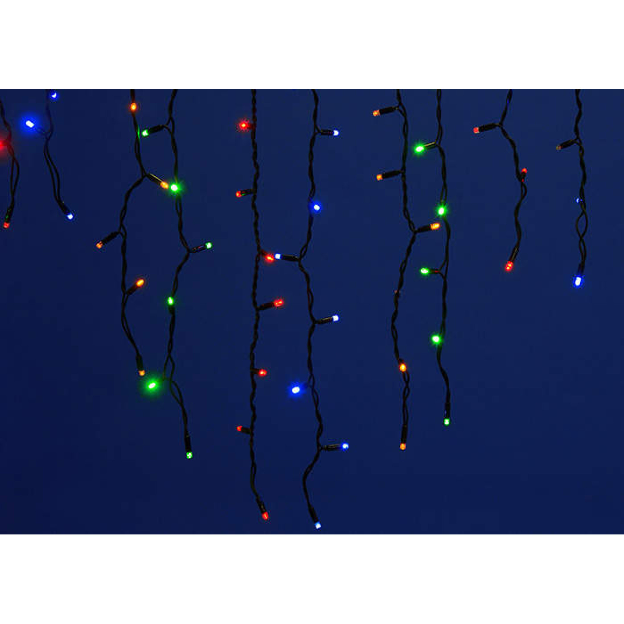 Бахрома светодиодная с эф.мерцания 200led TBK WARM WHITE IP67 3*0,7 провод черный Uniel