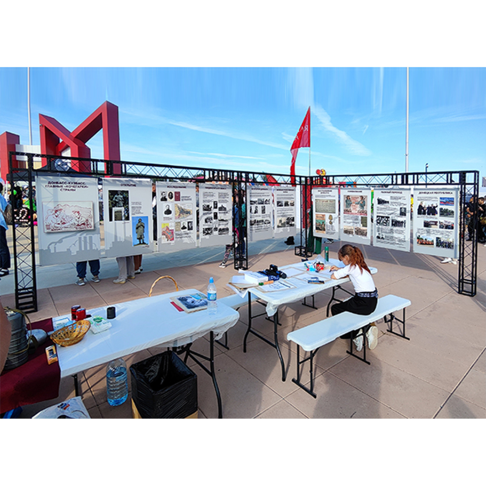 Фермы металлические Line 20*20*50cm, цвет черный, SignImpress