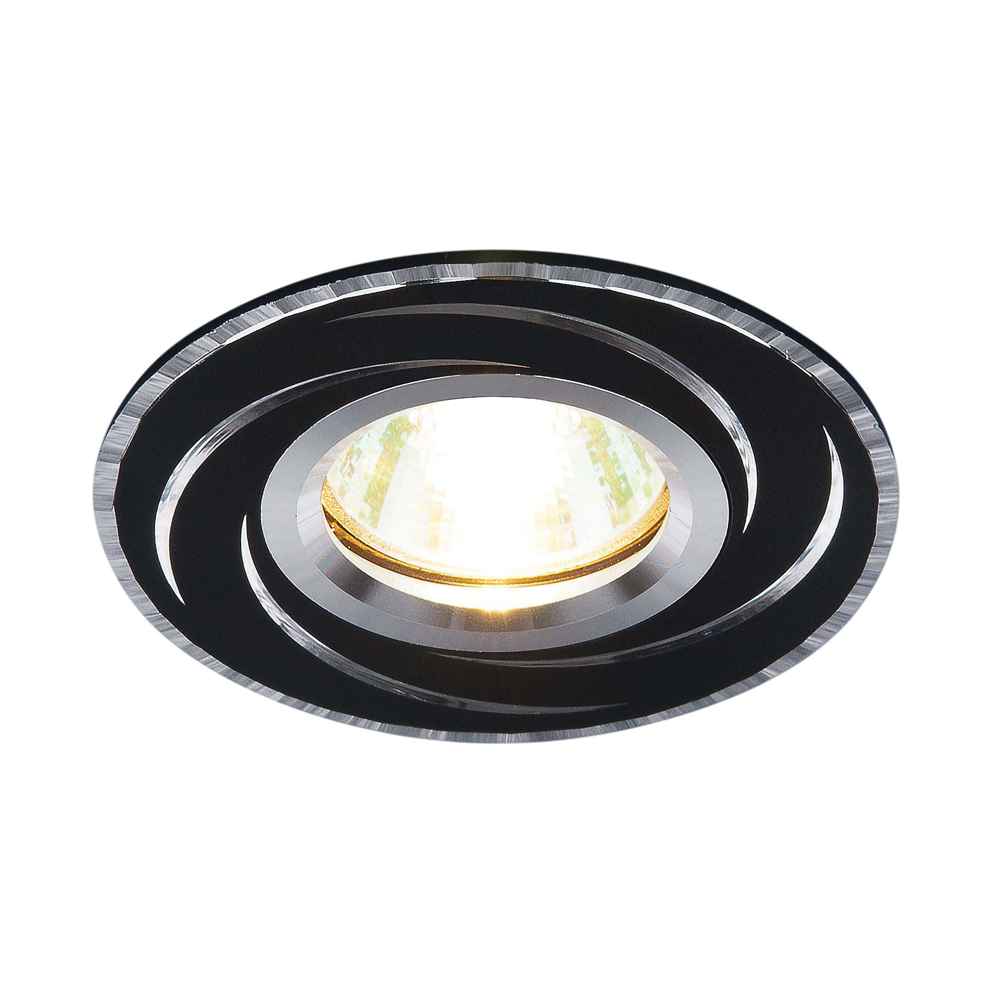 Светильник встраиваемый 2002 MR16 черный/серебро Elektrostandard (распродажа)