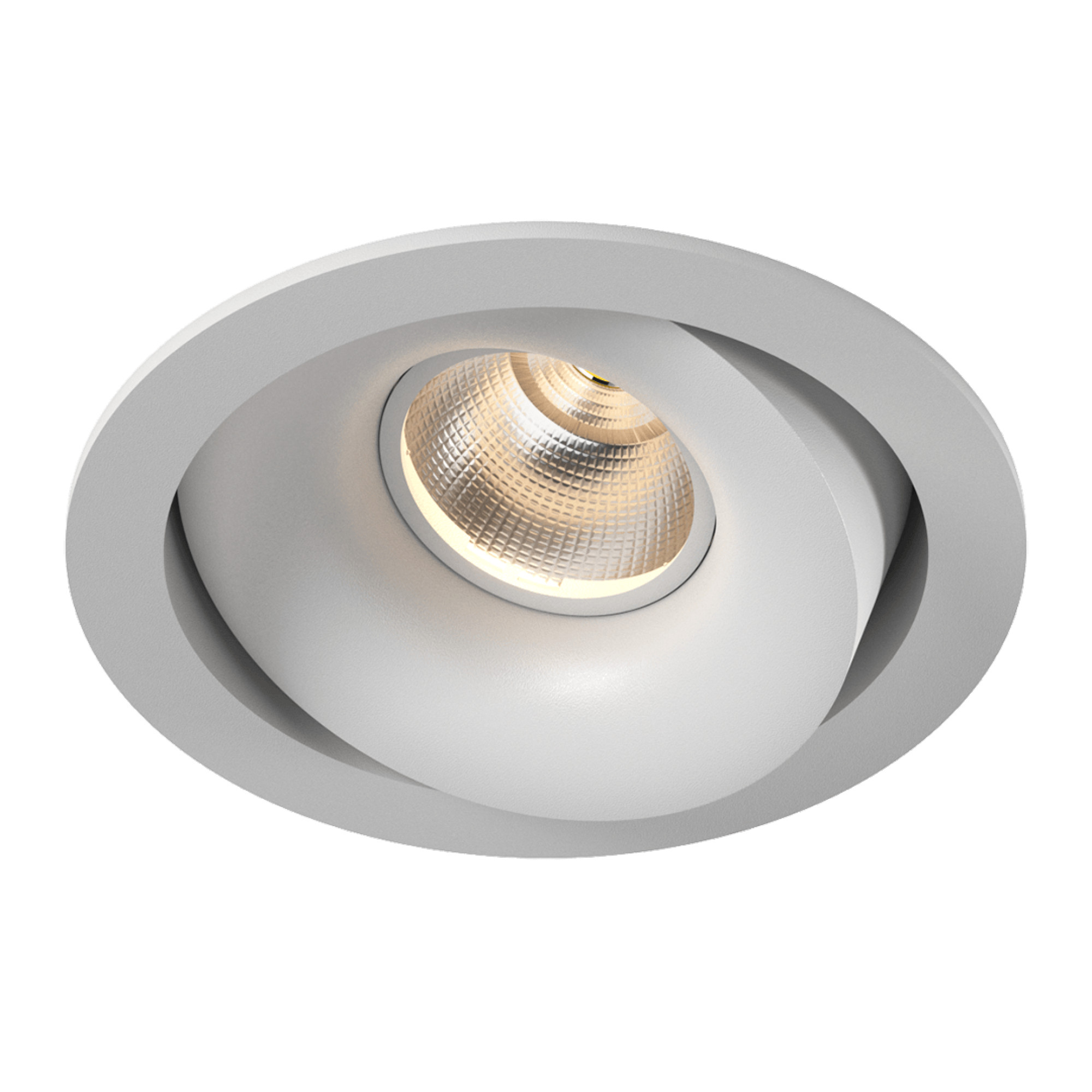 Корпус светильника встраиваемый круг поворотный COMBO 1, Белый, IP20 круглый SWG