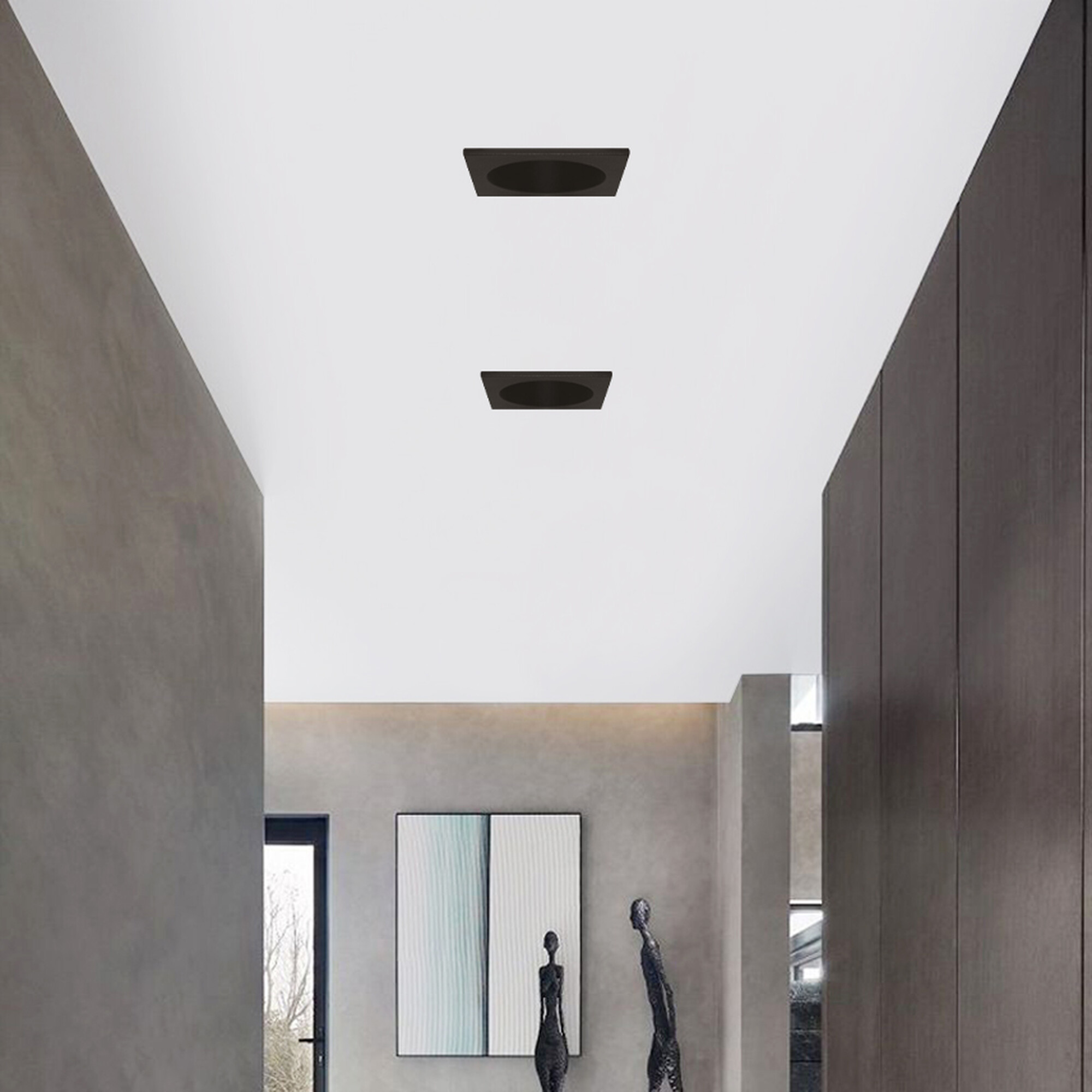 Светильник встраиваемый GU5.3 (MR16) квадрат 47554 Чёрный SignImpress