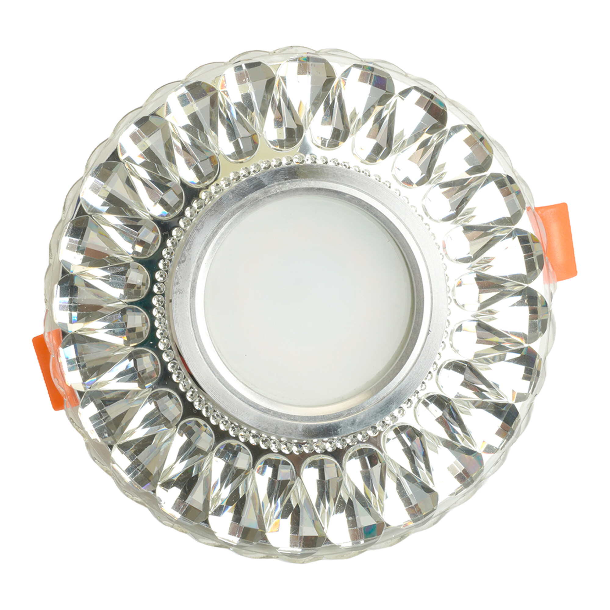 Светильник встраиваемый с белой LED подсветкой CD938 потолочный MR16 G5.3 прозрачный Feron