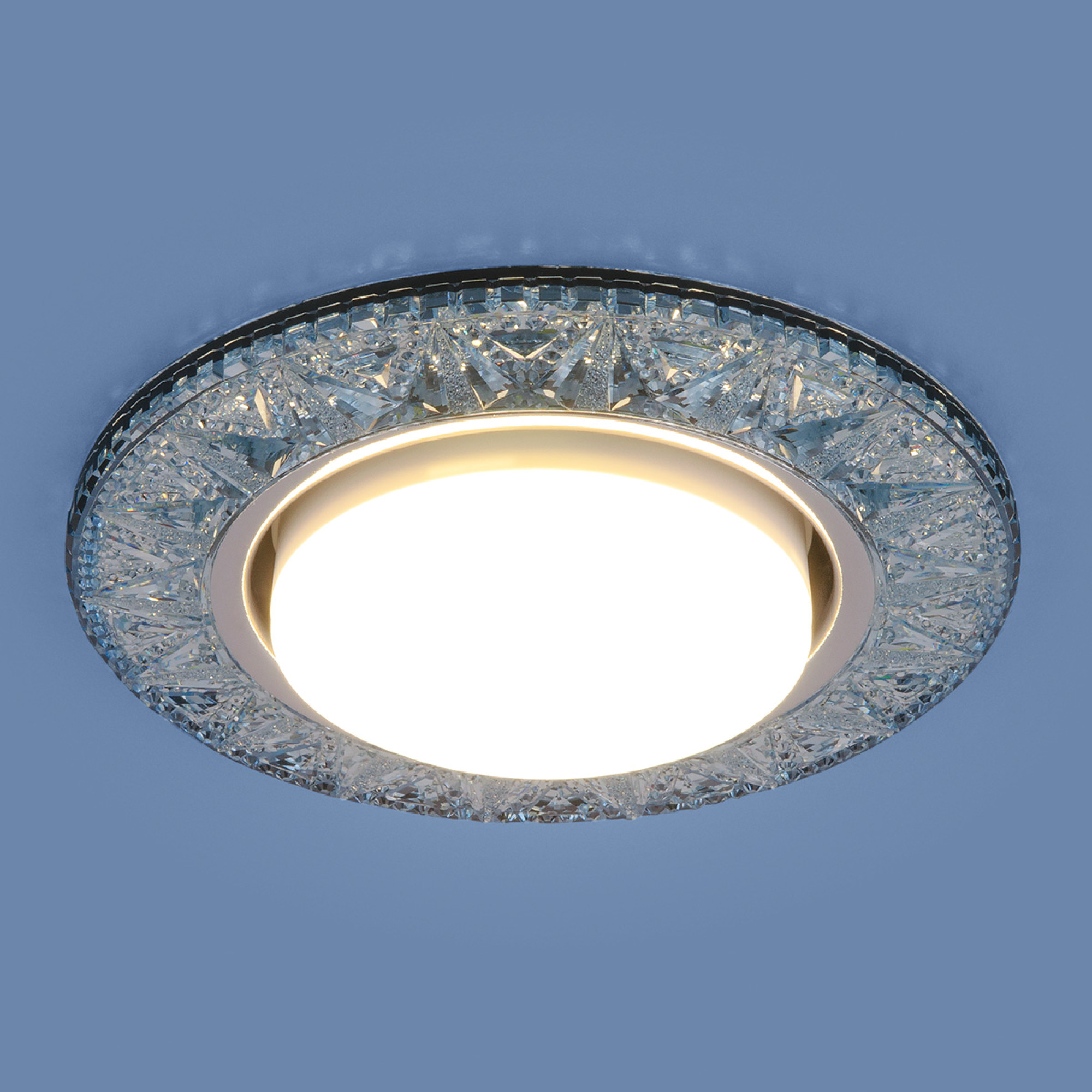 Светильник встраиваемый с подсветкой 3022 GX53 лазурный Elektrostandard (распродажа)