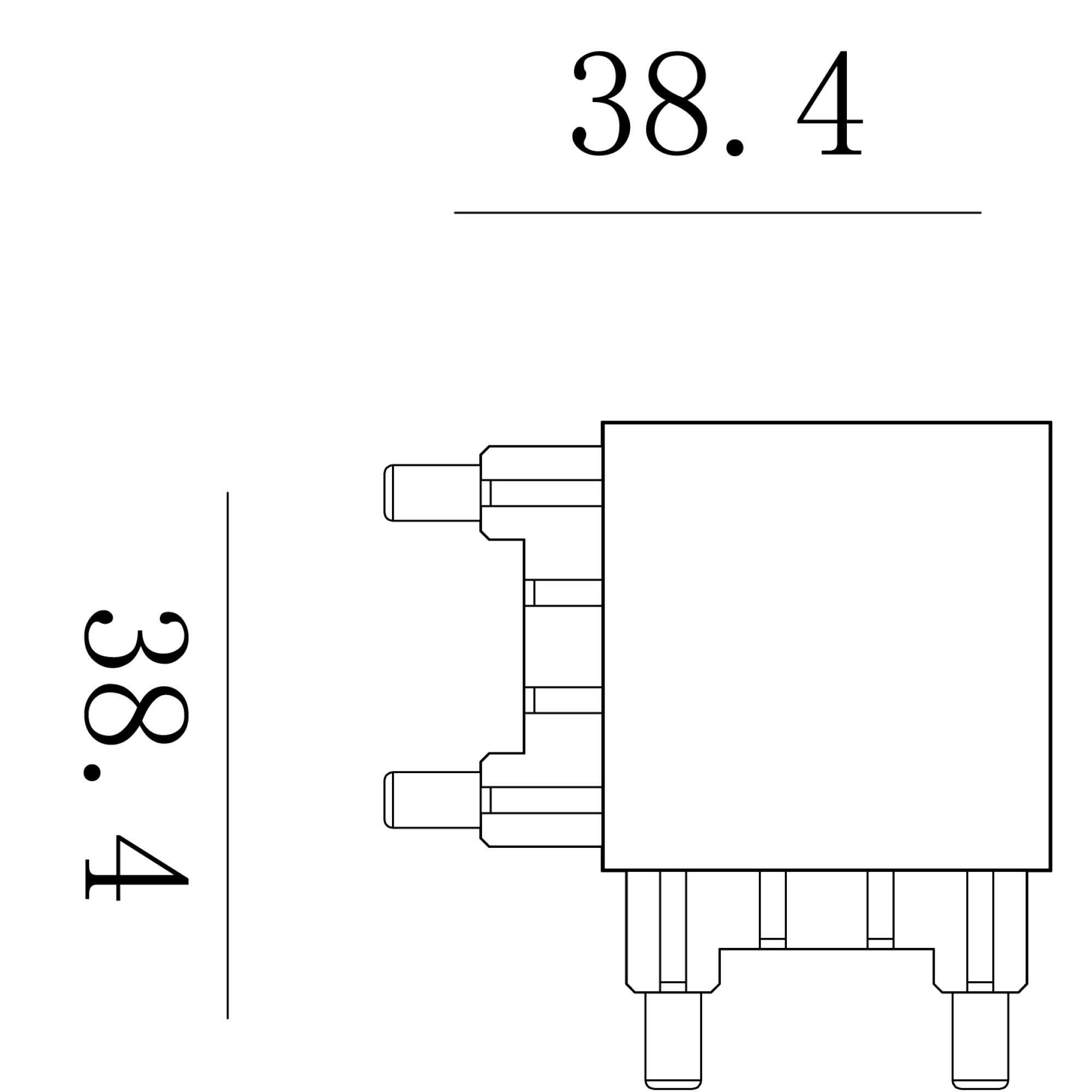 Коннектор системы SLIM черный CN-SLIM-BL-L SWG