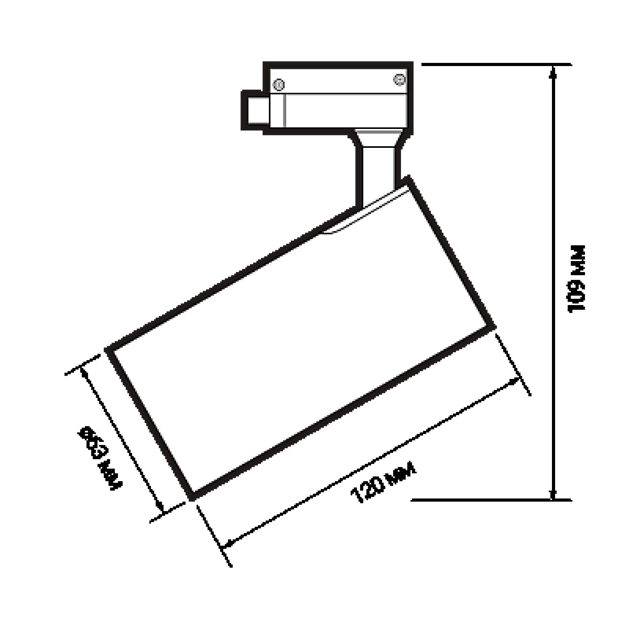Трековый светильник светодиодный PTR 0715 15w 5000K 24° BL IP40 Jazzway