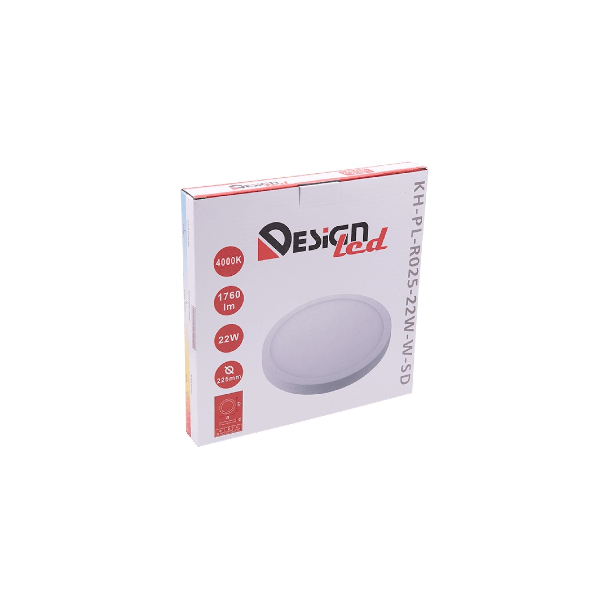 Светильник накладной ультратонкий KH белый 22Вт IP20 Нейтральный белый (4000К) SWG