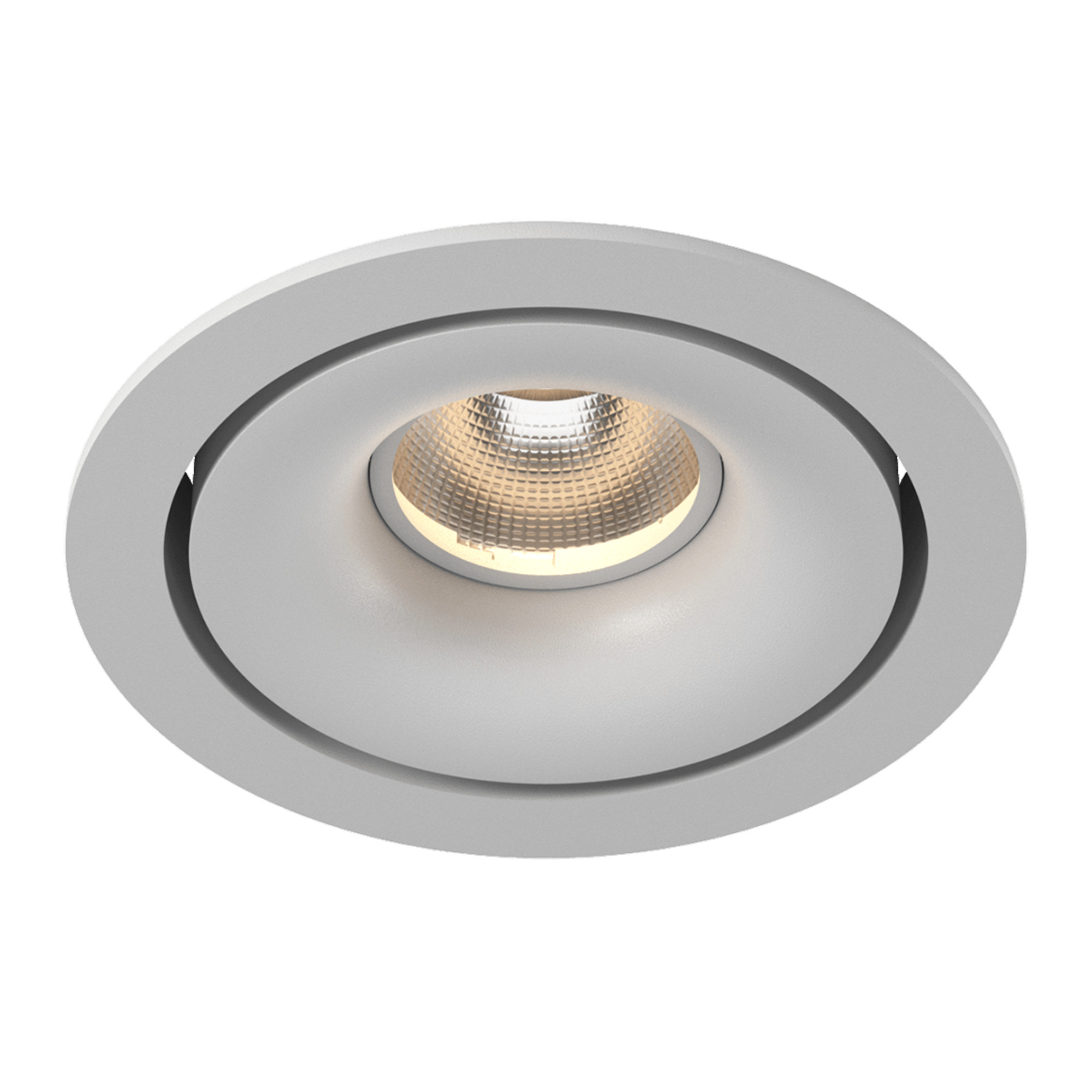 Корпус светильника встраиваемый круг поворотный COMBO 1, Белый, IP20 круглый SWG