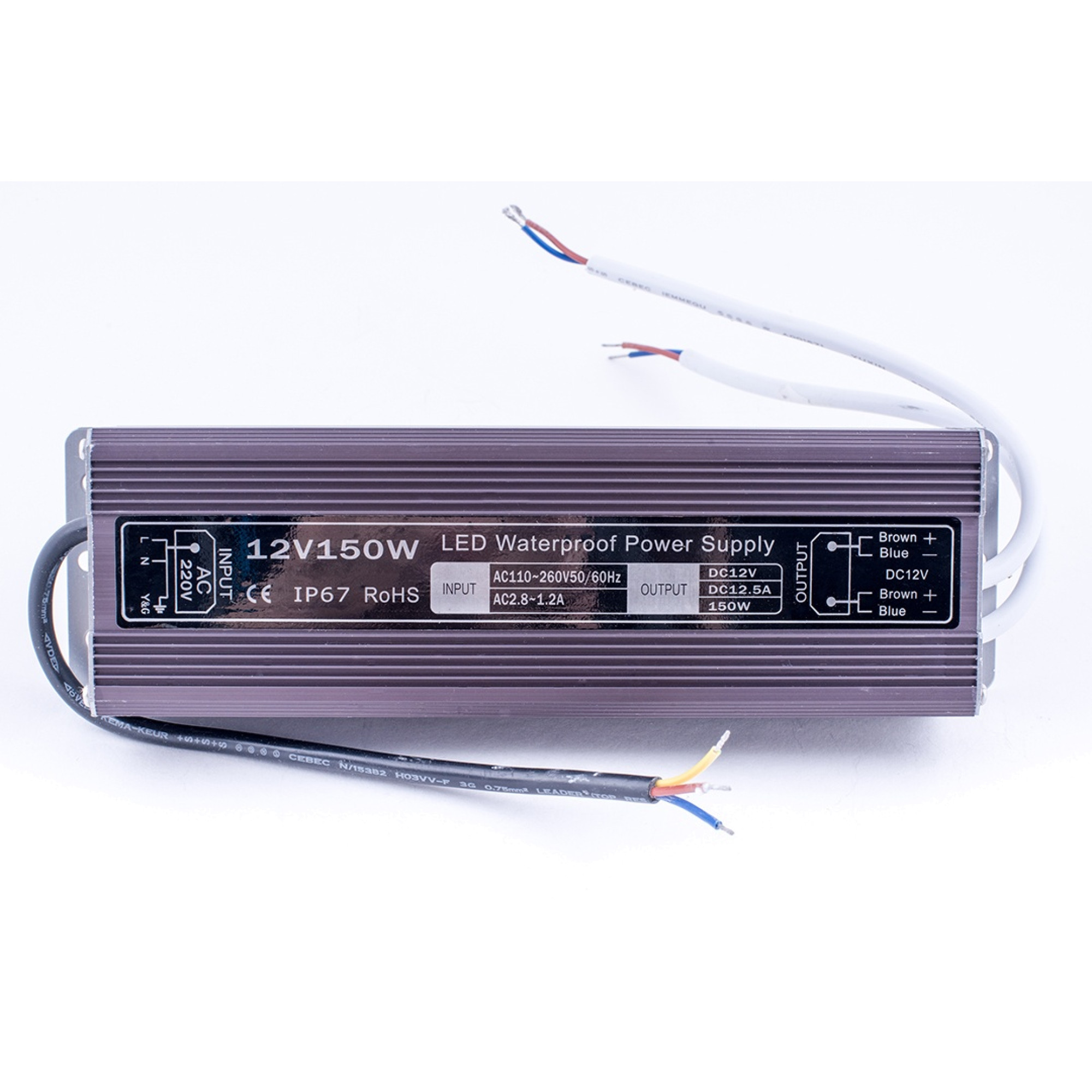 Блок питания Al TPW, 150W влагозащитный, 12V SWG