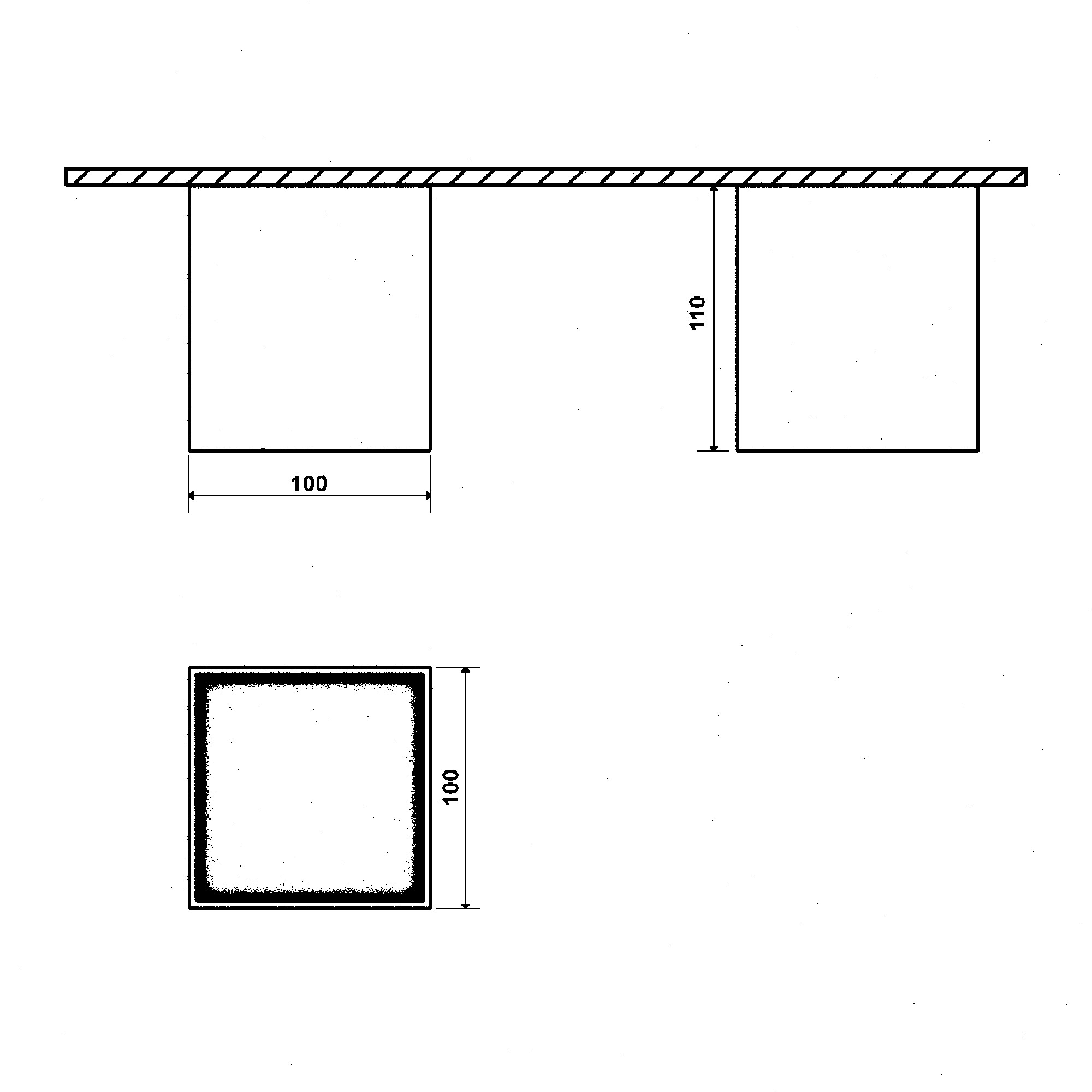 Светильник накладной квадрат GW белый 10Вт IP20 Теплый белый (3000К) SWG