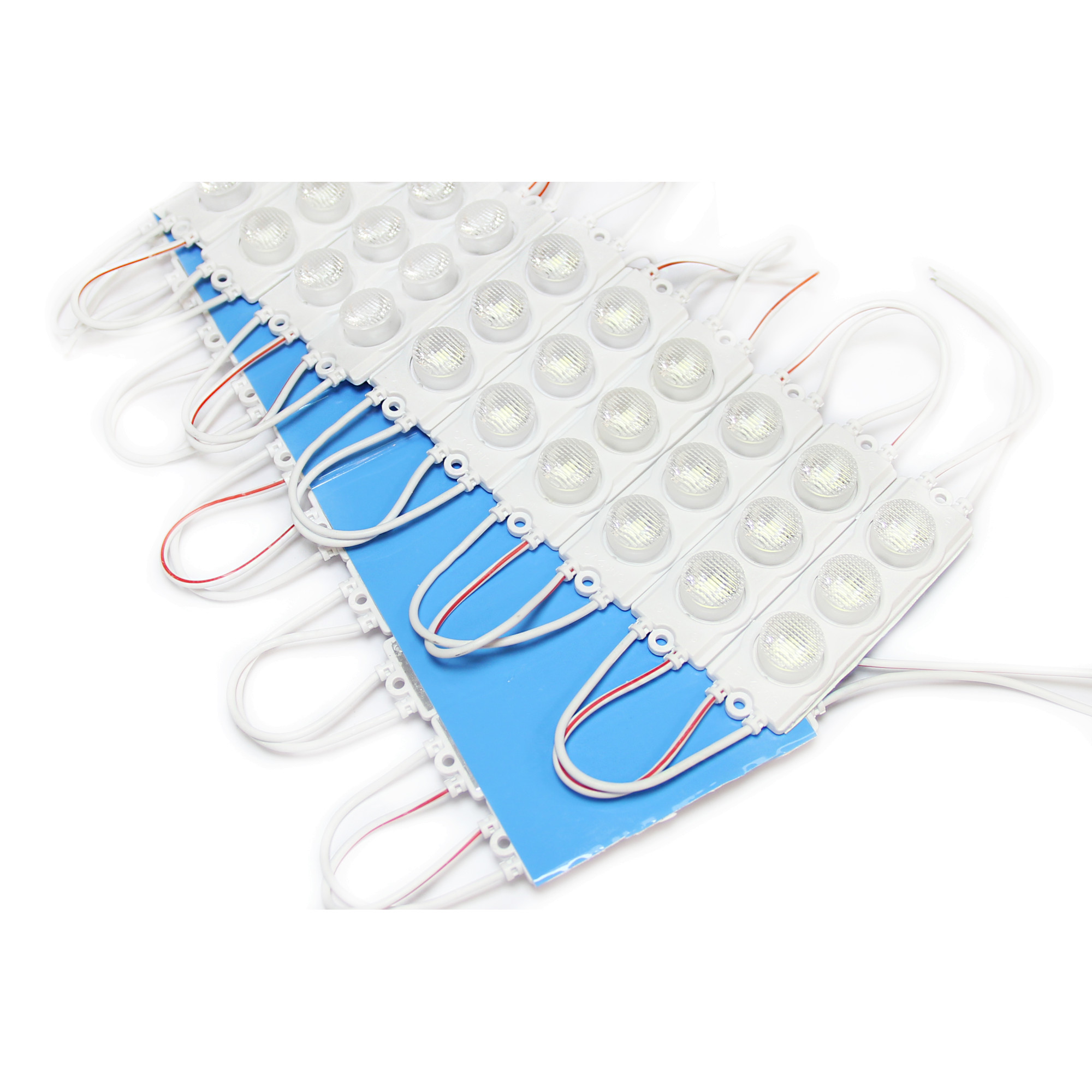 Модуль светодиодный 3 SMD 3030 3Вт 200Лм 6000К-6500К (с линзой 50*20) -1шт. SignImpress