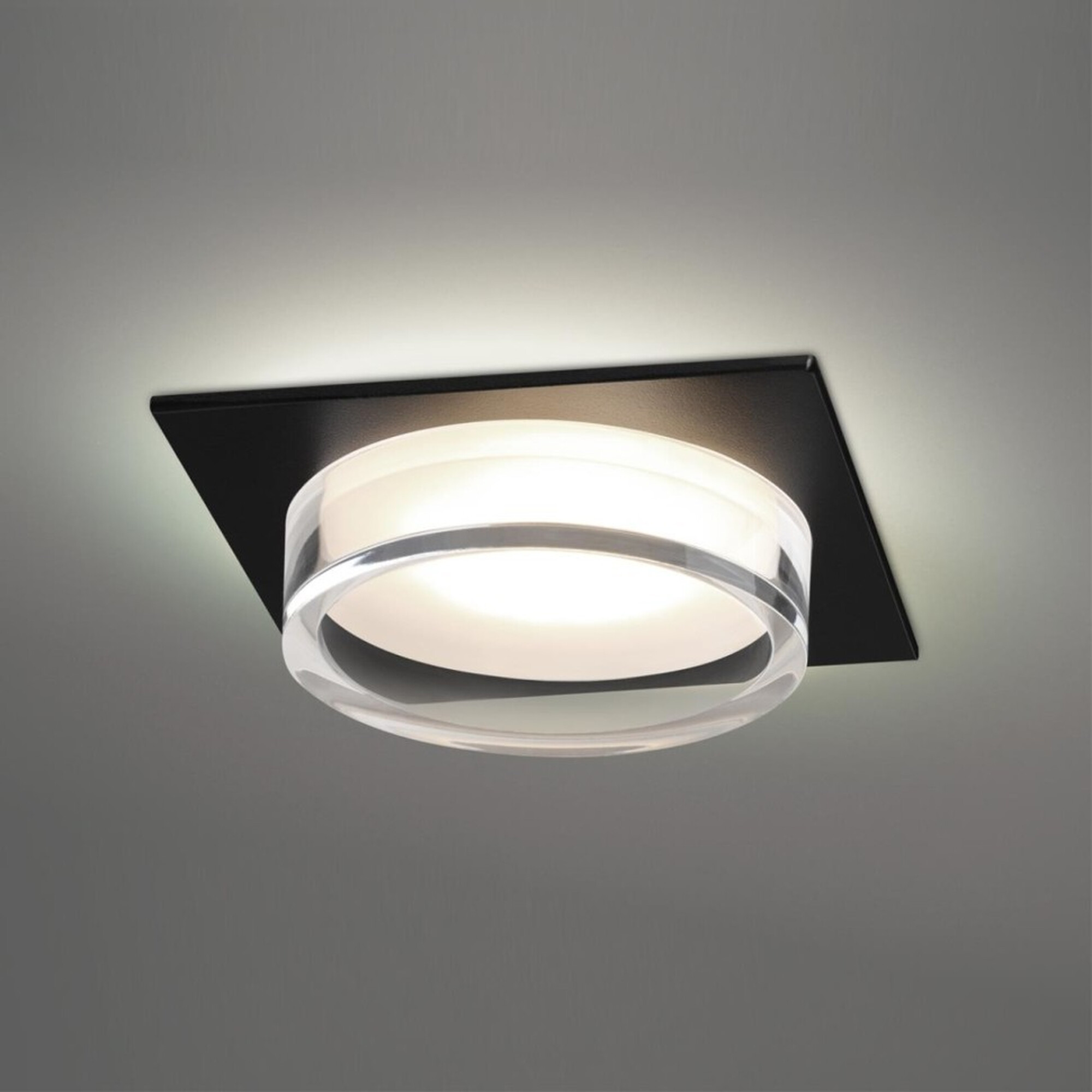 Светильник встраиваемый IP20 GX53 12Вт 220-240V GEM черный квадрат Novotech 