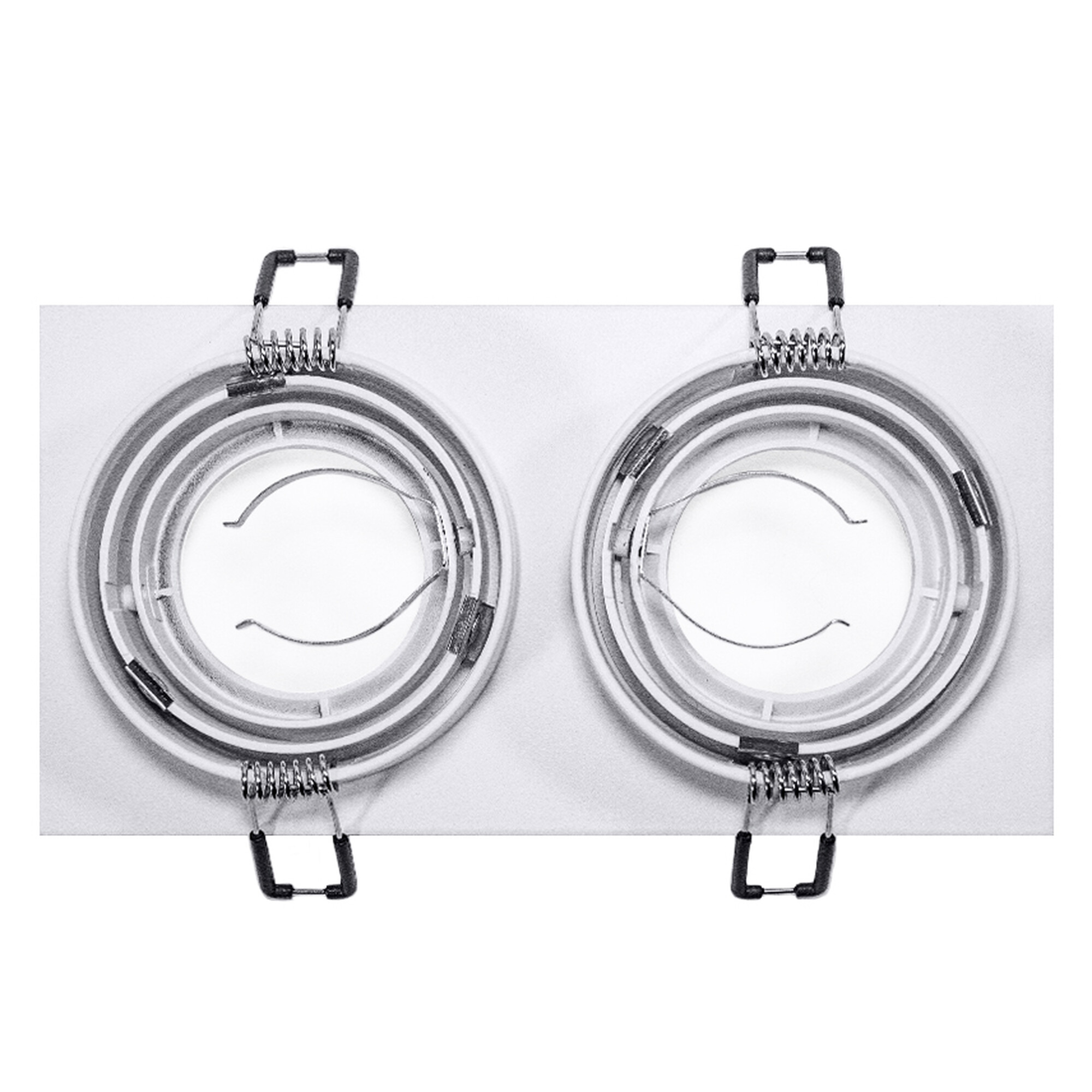 Светильник встраиваемый поворотный GU5.3 (MR16) двойной прямоугольник 010106 Белый SignImpress