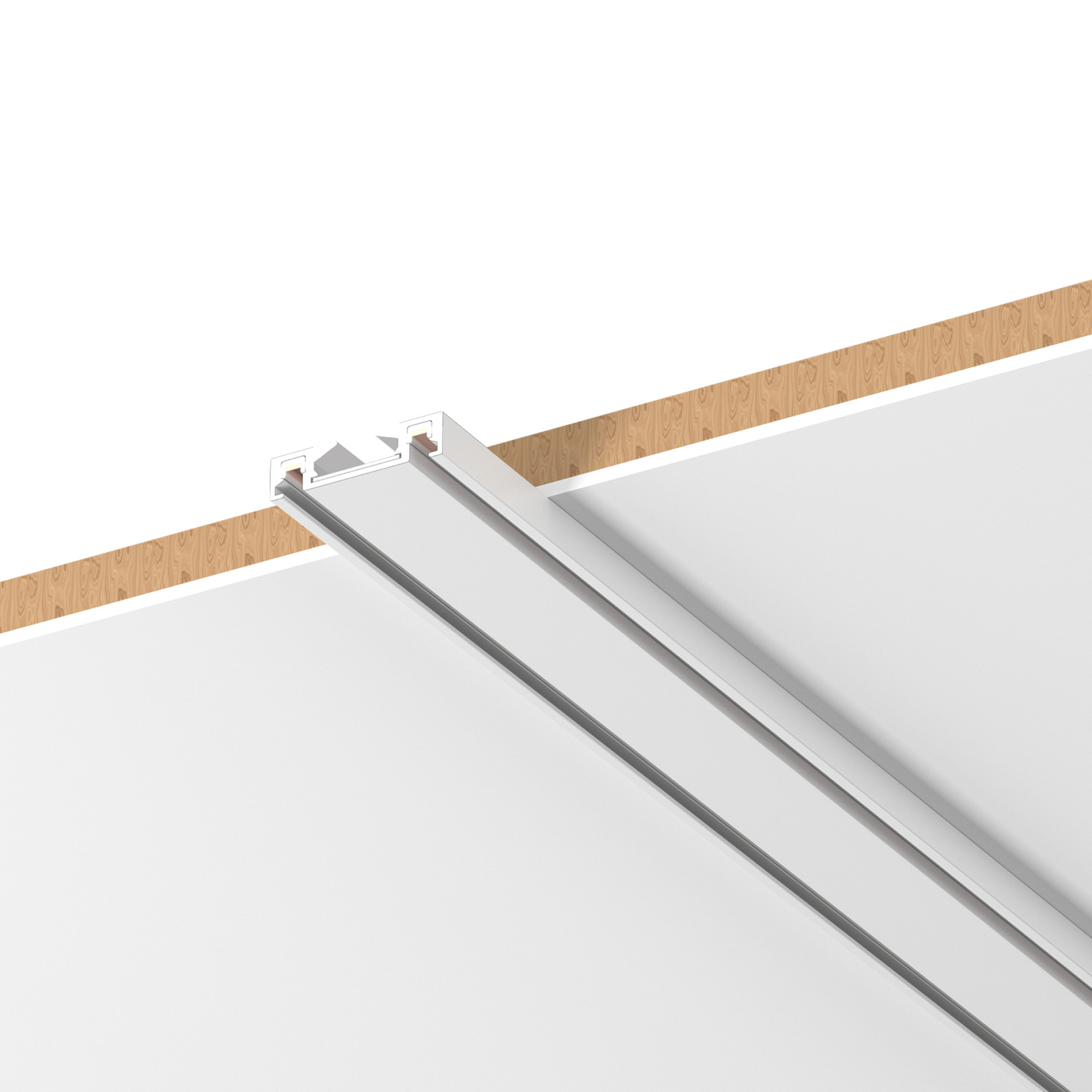 Шинопровод 1фаза накладной Ultra Thin 24/48В для магнитных треков Белый 3м SignImpress