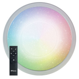 Светильник светодиодный управляемый с пультом 70W, Max. 5600Lum, RGB + CCT 3000К-6500K, IP20, Feron