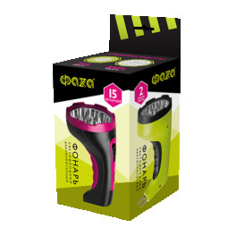 Фонарь акк. ручной ФАZА AccuF2-L15-gn (зел./черн.)