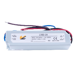 Блок питания для ленты IP 67 пластик 60 W, 24V SWG