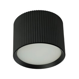 Светильник потолочный Barrel HL458 ARIA 12W, 230V, GX53, чёрный Feron