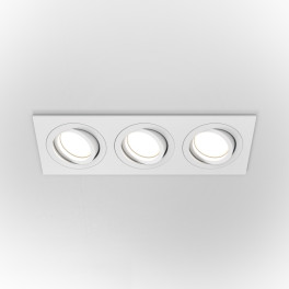 Светильник встраиваемый поворотный Atom DL024-2-03W тройной белый Maytoni