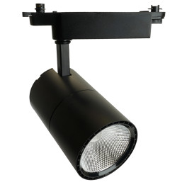 Светодиодный светильник AL103 трековый однофазный на шинопровод 40W 4000K, 35 градусов, черный Feron