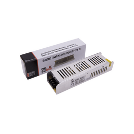 Блок питания компактный (узкий), 200 W, 24V SWG