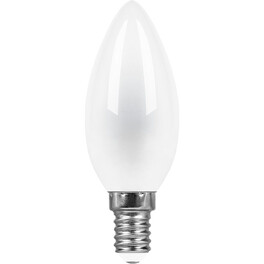 Лампа светодиодная (11W) 230V E14 4000K матовая, LB-713 Feron