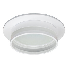 Светильник потолочный встраиваемый 15W 230V GX53, белый, круг, без лампы, DL502 LUNA Feron 