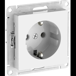 Розетка с заземлением Schneider Electric Atlasdesign 16А, быстрозажим. клем., белый