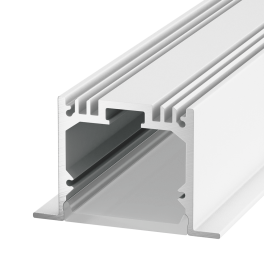 Профиль встраиваемый алюминиевый LE.4932, белый (2.5м) SWG