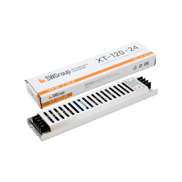 Блок питания ультратонкий в мет.ком корпусе, IP20, 120W, 24V SWG