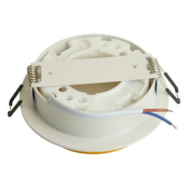Светильник потолочный встраиваемый, 15W 230V GX53, белый + золото, круг, без лампы, DL507 Feron