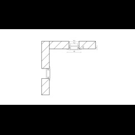 Встраиваемый алюминиевый профиль SWG, черный, RC-2206-BL SWG