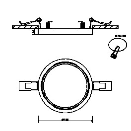 Светильник встраиваемый ультратонкий круглый DL-KH, Белый, 9Вт, IP20, Ней SWG
