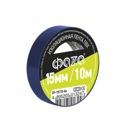 Изолента ФАZА 15мм * 10м  синяя