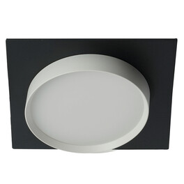 Светильник встраиваемый DL506 потолочный GX53 черный + белый квадрат Feron